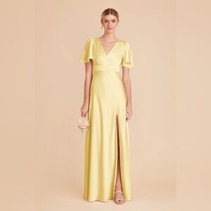 Birdy Grey: Marni Dress- Matte Satin Lemon Sorbet